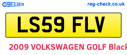 LS59FLV are the vehicle registration plates.