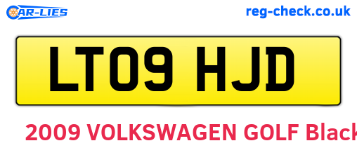 LT09HJD are the vehicle registration plates.