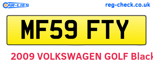MF59FTY are the vehicle registration plates.