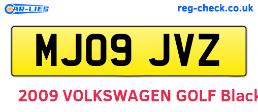 MJ09JVZ are the vehicle registration plates.