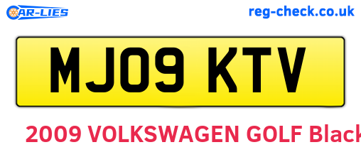 MJ09KTV are the vehicle registration plates.
