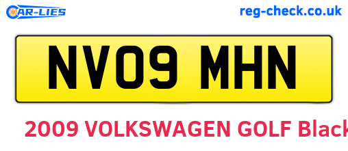NV09MHN are the vehicle registration plates.