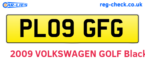 PL09GFG are the vehicle registration plates.