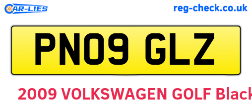 PN09GLZ are the vehicle registration plates.