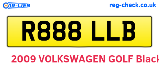R888LLB are the vehicle registration plates.