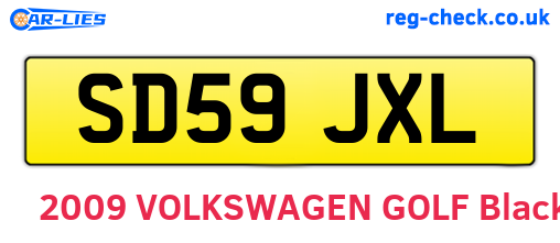 SD59JXL are the vehicle registration plates.