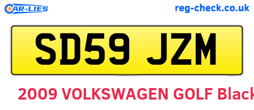 SD59JZM are the vehicle registration plates.