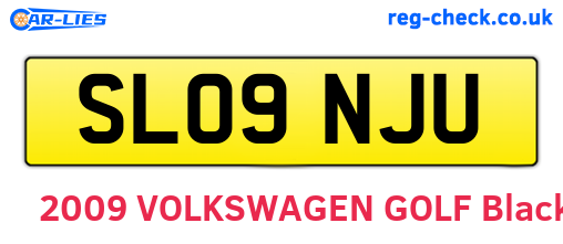 SL09NJU are the vehicle registration plates.