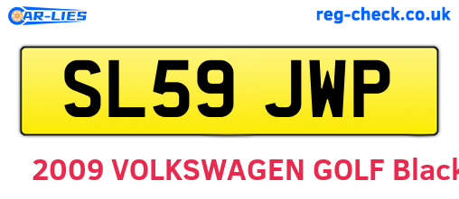 SL59JWP are the vehicle registration plates.