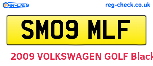 SM09MLF are the vehicle registration plates.