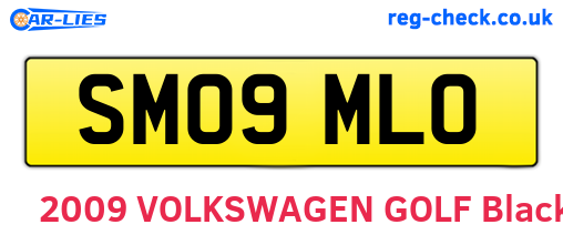 SM09MLO are the vehicle registration plates.