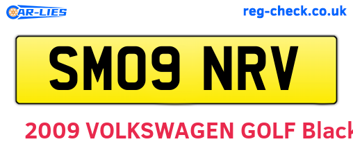 SM09NRV are the vehicle registration plates.