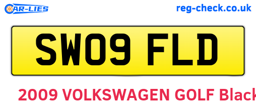 SW09FLD are the vehicle registration plates.