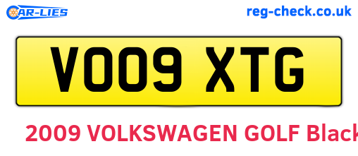 VO09XTG are the vehicle registration plates.