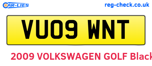 VU09WNT are the vehicle registration plates.