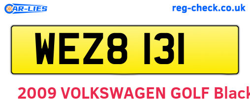 WEZ8131 are the vehicle registration plates.