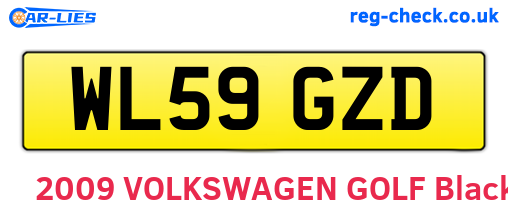 WL59GZD are the vehicle registration plates.