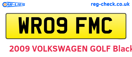 WR09FMC are the vehicle registration plates.