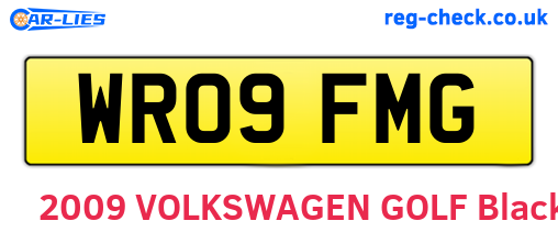WR09FMG are the vehicle registration plates.