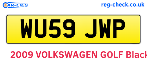 WU59JWP are the vehicle registration plates.