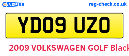 YD09UZO are the vehicle registration plates.