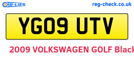 YG09UTV are the vehicle registration plates.