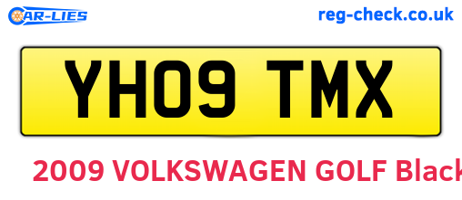 YH09TMX are the vehicle registration plates.