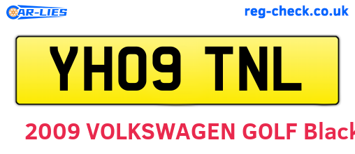 YH09TNL are the vehicle registration plates.