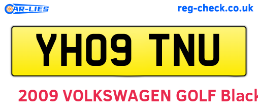 YH09TNU are the vehicle registration plates.