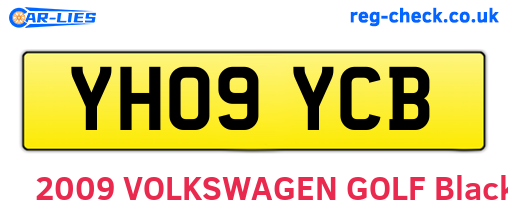 YH09YCB are the vehicle registration plates.