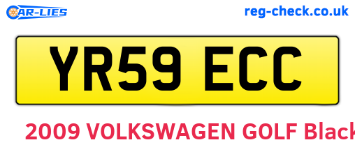 YR59ECC are the vehicle registration plates.