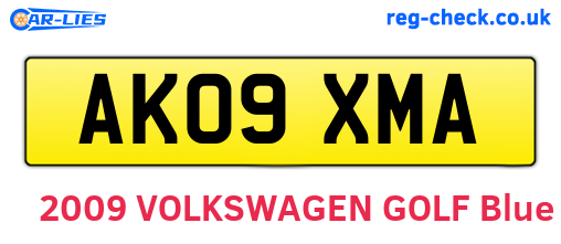 AK09XMA are the vehicle registration plates.