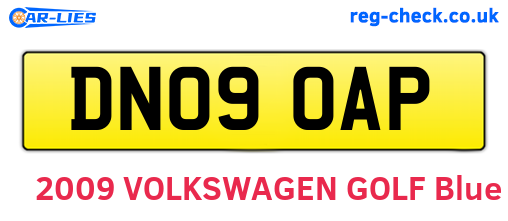 DN09OAP are the vehicle registration plates.