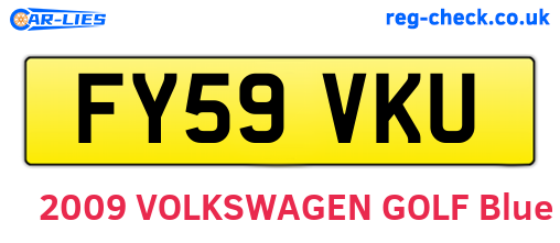 FY59VKU are the vehicle registration plates.