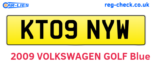 KT09NYW are the vehicle registration plates.