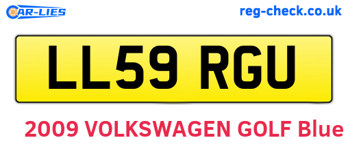LL59RGU are the vehicle registration plates.