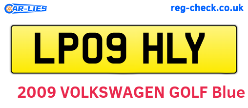 LP09HLY are the vehicle registration plates.