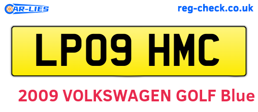 LP09HMC are the vehicle registration plates.