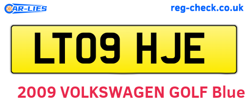 LT09HJE are the vehicle registration plates.