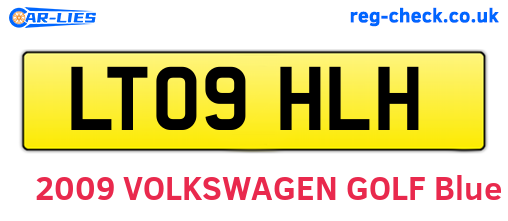 LT09HLH are the vehicle registration plates.