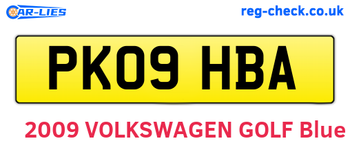 PK09HBA are the vehicle registration plates.