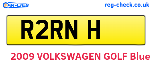 R2RNH are the vehicle registration plates.