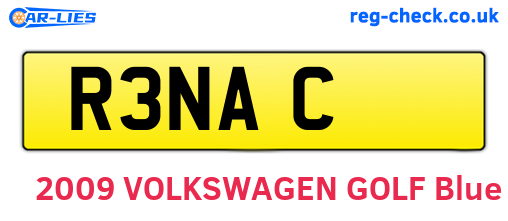 R3NAC are the vehicle registration plates.