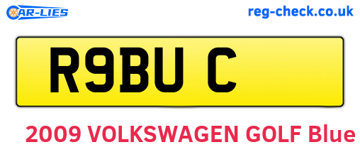 R9BUC are the vehicle registration plates.