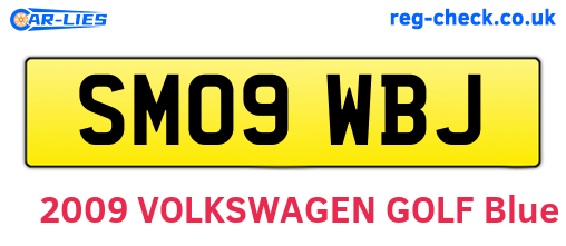 SM09WBJ are the vehicle registration plates.