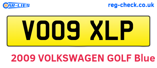VO09XLP are the vehicle registration plates.