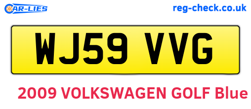 WJ59VVG are the vehicle registration plates.