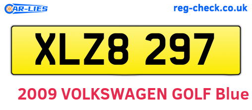 XLZ8297 are the vehicle registration plates.