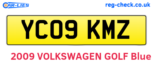 YC09KMZ are the vehicle registration plates.