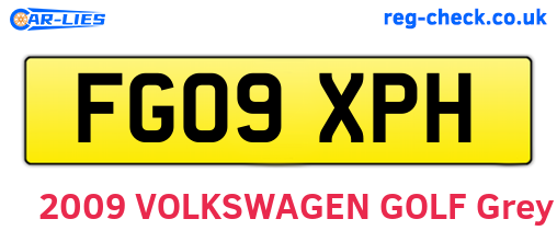 FG09XPH are the vehicle registration plates.